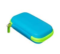 FOLODA Custodia per accessori per caricabatterie, supporto elastico e scomparto a rete per la gestione dei cavi di alimentazione, Blu