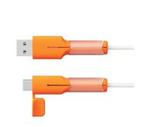 FOLODA Custodia salvafili per estremità del filo, AndroidUniversal | Copertura imbottita in silicone, giunto di ricarica, organizer per tutti i giorni
