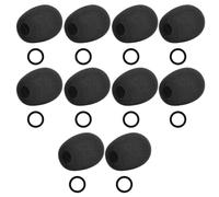 FOLODA Set di coperture per microfono di comunicazione con silicone, A | Accessorio di ricambio per parabrezza, con fermo in silicone per microfoni auricolari e per la cura quotidiana