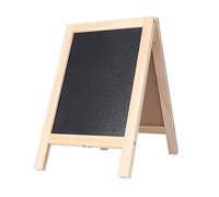 FOLOSAFENAR Lavagna da cavalletto a Doppia Faccia , Struttura in Legno cavalletto per lavagna a Doppia Faccia 19x30 cm lucidata ad Alta precisione per caffè da Ufficio