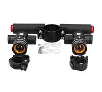 FOLOSAFENAR Set luci Bici, Luce Anteriore Scooter T6 150lm T6 Scooter con Supporto Luci Bici Ricaricabili USB per portalampada Scooter Elettrico