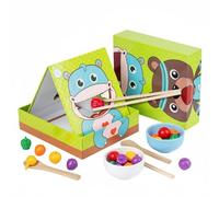 Folpus 1 Gioco Interattivo per Bambini con Bastoncini Esercizio Manuale Pezzi Cibo Tematica Animali Favorisce Sviluppo Abilità Adatto Esercizi Motori Momenti Educativi