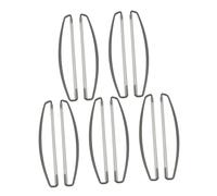 Folpus 10 Pezzi Asta per Striscione Doppia Asta Retrattile Manico Ergonomico Portatile Struttura Antiscivolo Adatta per Manifestazioni Sportive Concerti Gare, Grigio 24cm