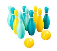 Folpus 12 Pezzi Gioco Bowling Bambini Set Bowling Giocattolo Birilli Palline Sportiva attività Ricreativa per Miglioramento Concentrazione Adatto a Famiglia