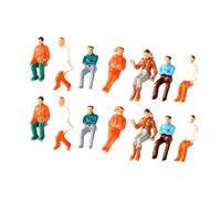 Folpus 14 Pezzi Modello Miniatura Persone Figura Diorama Micro Paesaggio Dipinto a Mano Proporra Presentazione Realistica Adatto per Bambini Adulti Gioco Cre, Scala 1:75