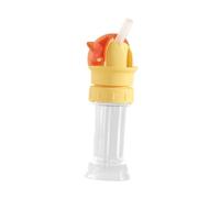 Folpus 2 in 1 Tappo per cannuccia per borraccia Tappo per cannuccia per borraccia Tappo per cannuccia antipolvere anti-rovesciamento Adattatore per auto, Rosso
