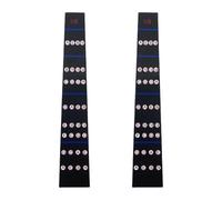 Folpus 2 Pezzi Adesivi Guida Dita Violino Etichette Note Tastiera Marcatori Accessori Pratica PVC Sottile Riutilizzabile Facile Uso Bambini Adulti Studio Ins, Style E
