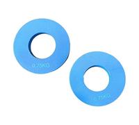 Folpus 2 Pezzi Dischi Bilanciere Piastra Peso Allenamento della Compatto Comodo Utilizzo Piccolo Piastra di Modifica Aiuto per Lo Sviluppo della, Blu 0,75 kg