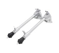 Folpus 2 pezzi gambe per grancassa regalo per batteristi speroni metallici regolabili supportano parti di strumenti a percussione dritti piedi per