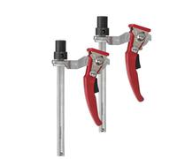Folpus 2 Pezzi Morsetto a Ganascia Mobile Antiscivolo Morsetto a Cricchetto Anti-Graffio Strettoio dalegname per Falegnami, 2pezzi 19mm