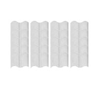 Folpus 20x Bordura per Giardino, Pratica Bordatura Ornamentale per, Cortile, barriera Protettiva per Piante, aiuola, Bianco