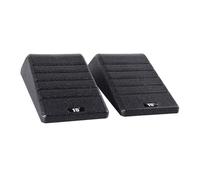 Folpus 2X Squat Wedge Home Leg Stretching Gym Versatile Nero Antiscivolo High Performance Heel Lift Slant Board, Nero