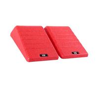 Folpus 2X Squat Wedge Home Leg Stretching Gym Versatile Nero Antiscivolo High Performance Heel Lift Slant Board, Rosso