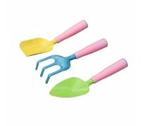 Folpus 3 Pezzi Giardinaggio per Bambini Set Giardinaggio Pala Trapiantatore Rastrello Leggeri Robusti Sicuri per Mani Piccole Adatto a Giardino Comunitario Parco Spiaggia, Principessa 3PCS