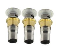 Folpus 3 pezzi tappo di scarico del lavandino in acciaio inossidabile accessorio a prova di perdite lunghezza 13 cm guarnizione in silicone robusto, Style a
