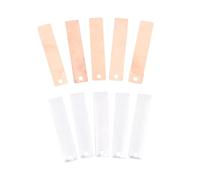 Folpus 5 Fogli di Rame, 5 Fogli di Zinco, Strisce di elettrodi Principi di elettricità per esperimenti con batterie di Frutta