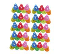 Folpus 70 Pezzi Mini Coni Sportivi Allenamento Agilità Calcio Roller Segnalatori Slalom Skate Realizzati in PP Resistente Adatto per Pratica Squadr