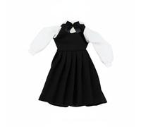Folpus Abito per Bambola Bjd Vestito Uniforme Scuola Accessorio Elegante Tessuto Morbido Pieghe Stabile Adatto a Casa Collezione Fotografie, 29CM, Gonn Fiocco