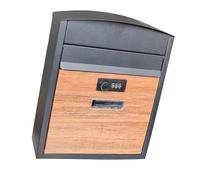 Folpus Accessori per cassette postali, lucchetto con password di sicurezza in ferro, decorazione, porta giornali per cassette postali, per cancello esterno,