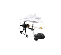 Folpus Aeroplano Giocattolo da Assemblare, 1 Batteria | Pieghevole, Kit aeromodello di carta con Motore, Elettrico, Aereo con lecomando