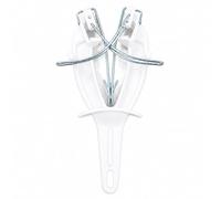 Folpus Affilacoltelli con Manico Ergonomico e Foro per Appendere Manuale Affilacoltelli da Mano con Protezione di Lunga Durata per Macellai, Pescivendoli, Bianco
