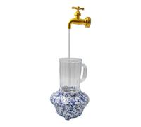 Folpus Annaffiatoio con beccuccio Scorrevole Invisibile, Fontana Decorativa con Rubinetto Invisibile per Giardino, Style B