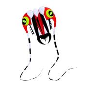 Folpus Aquilone Trilobite, Aquilone Parafoil Morbido con Cavo da 30 M per Bambini E Adulti, Volante per Viaggi al Parco, Praterie, Giardini.
