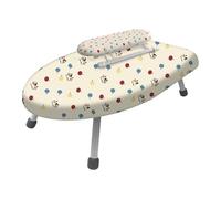 Folpus Asse Da Stiro Portatile Pieghevole Mini Tavolo Copertura Termoresistente Rimovibile Lavabile Materiale Ferro Tessuto PP Perfetto per Stirare Spalle Ma, con Tavola per Le Maniche