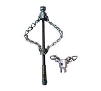 Folpus Attrezzatura per la Pulizia dello Scarico a coclea, Accessorio Resistente per la tubatura della Vasca da Bagno, Lo Scarico della Doccia, Doppia Catena Singola