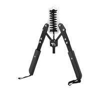 Folpus Attrezzo per Esercizi sulle Braccia con Barra di Potenza a Resistenza Regolabile per L'allenamento dei Muscoli delle Spalle in Acciaio al Carbonio, Molla Singola