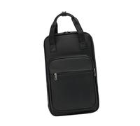 Folpus Baracca zaino in pelle spalla cinghia, accessori a tamburo leggero supporto per mazzuolo per esercitarsi in scena di viaggio da concerto, Nero