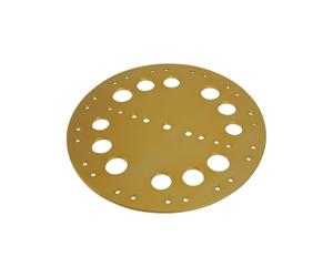 Folpus Base Subacquea Piastra Foro Disco Tondo Piatto Componente Essenziale per Linee da con Fori Calibrati Anti Adatta per Preparazione Cime Addestramento Organizzazione Punti Profondità