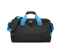 Folpus Borsa da palestra e viaggio, a tracolla, con spazio per calzature, ideale per nuoto, Nero E Blu