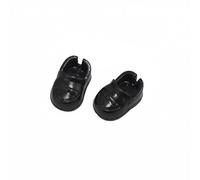 Folpus Calzature Divisa Bambola Scarpe Miniatura Uniforme Plastica Duratura Indosso Semplice con Taglio Dietro Adatte a Collezionisti Mostre Fotografia per Piede, D326 Nero