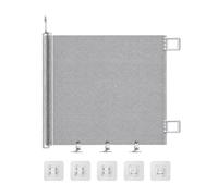 Folpus Cancelletto Retrattile per Animali senza Perfora Cancelletto Retrattile a Rete Resistente per Soggiorno, Bianco, 110x78cm