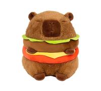 Folpus Capybara Peluche Hamburger Capybara Doll Capybara Figurine Farcito Capybara Giocattolo per Adulti, 20 cm