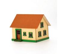 Folpus Casa in Miniatura Modello Edificio Diorama Villaggio Espositivo Modello All’uso con Dettagli Architettonici Realistici E Profili Scuri Costruzione, Colore Originale