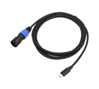 Folpus Cavo convertitore da USB C a XLR maschio Cavo USB XLR per telefono portatile a cavo XLR maschio per mixer, 100 Cm
