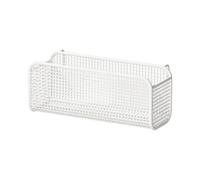 Folpus Cestino Sospeso Appendibile Letto Organizzatore Portariviste Ferro Robusto Pratico Adatto per Studio Camera Da Letto Ufficio, White L