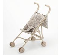 Folpus Children Learning Passeggino Giocattolo Carrozzina Bambola Carrellino in Ferro Plastica Tessuto con Maniglie Morbide Ruote Fluide Seduta Fantasia