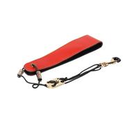 Folpus Cinturino per il collo di sax, cinturino per tute sax, cinghia in pelle pubblicabile regolabile ergonomica per il vivo, performance di concerti in, Rosso