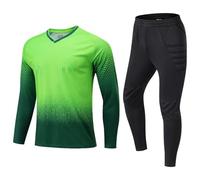 Folpus Completo Portiere E Pantaloni, Uniforme da Portiere di Calcio Professionale, Traspirante, Robusta E a Maniche Lunghe, Abbigliamento Sportivo, M