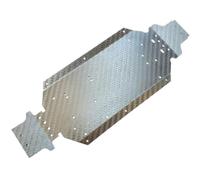 Folpus Componente Telaio in Carbonio per Auto RC Piastra Base Curva con Texture Intrecciata E Fori Pretrasparenti Parte di Potenziamento per Modellismo 1 14 Adatto per Costruzione Stabile