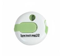 Folpus Contatore Punteggio Golf Segnapunti Conteggio Colpi Contatore Clip Stabile Aggancio Facile Pulsante per Azzerare Corpo Leggero Materiale Adatto a, Verde, Bianco E Verde