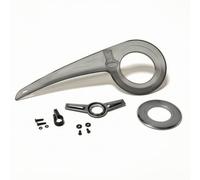 Folpus Copricatena Bici Copricatena Paracatena Protezione Trasmissione Guardacatena in PP con Protezione dall’umidità E dai Detriti Compatibilità 32-38T, Array, Nero Trasparente, 32-38 Denti