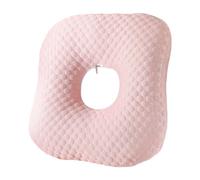 Folpus Cuscino per forare le orece per dorme di lato con foro per il supporto del collo per il relax, Rosa