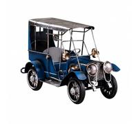 Folpus Decorazione da Auto Classica in Griglia Anteriore E Ruote Modello di Veicolo d'Epoca per Scrivania E Libreria Domestica,