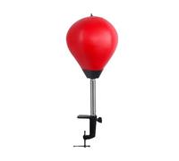 Folpus Desktop Punching Bag per Esercizi di Pugilato E Fissaggio Sicuro con Morsetto Rinforzato Struttura in PVC E Rimbalzo Rapido Pensato per Gestione, Rosso