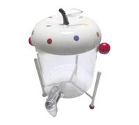 Folpus Dispenser per Bevande Contenitore per Frigorifero Caraffa con Rubinetto Recipiente per Liquidi con Base in Metallo Adatto per Buffet Eventi E Uso Dom, UN