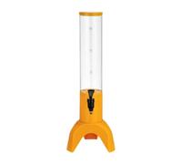 Folpus Distributore di bevande con rubinetto, distributore di birra facile da pulire per la cucina dei compleanni, Giallo 1.5l